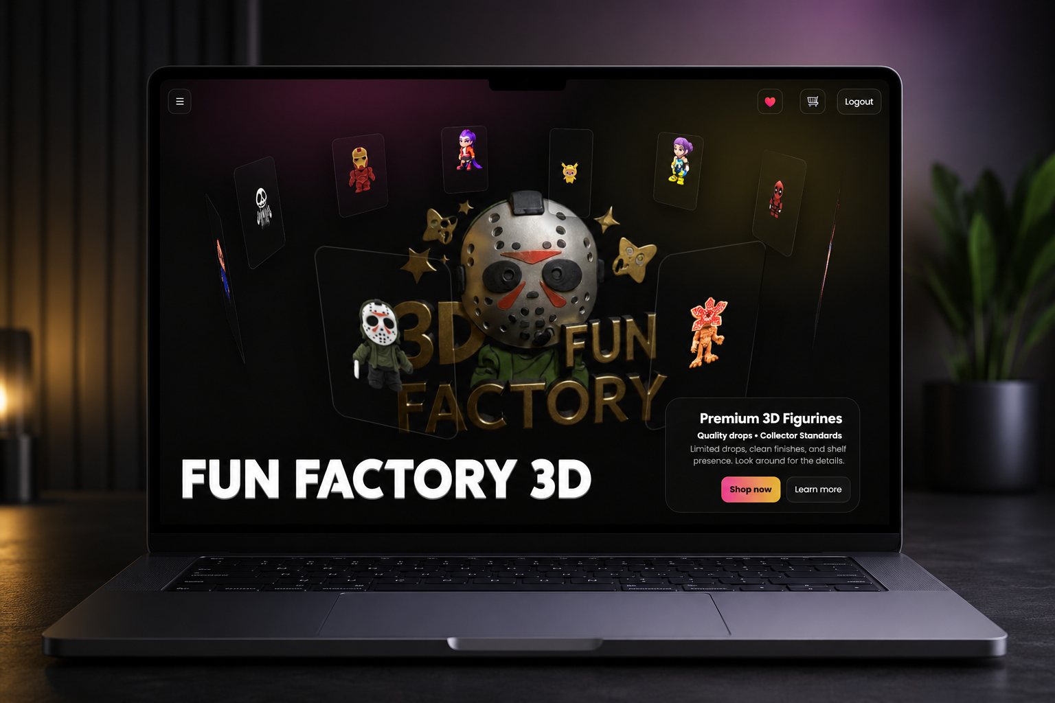 Construction, interiors, and local brand website preview